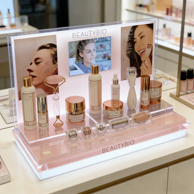 LED lighted cosmetic display LED lighted cosmetic display